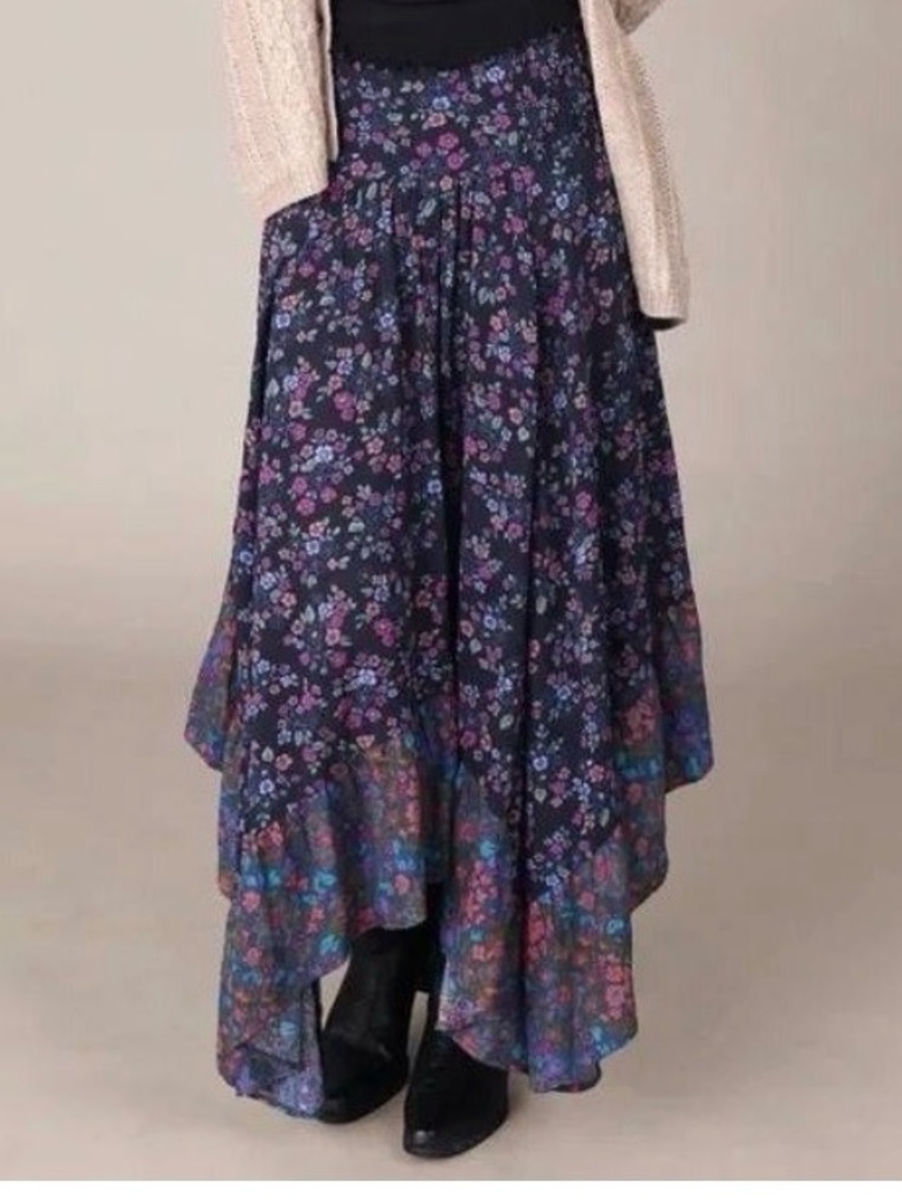 NEW Natural Life Feelin Alive Convertible Midi Skirt Dress Ditsy Floral New! - Picture 6 of 6